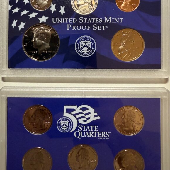 2002-S US Mint Proof Set, 10 coins, Original Official Package - Picture 2 of 4